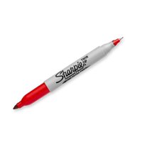 Sharpie - Marcador Permanente Doble Punta Rojo X12Ud