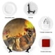 thumbnail image 3 of Twisted Metal Plato decorativo de porcelana fina (bone china), plato decorativo de cerámica para hogar, oficina, soporte de pared, platos decorativos para dormitorio - 6 pulgadas (15 cm), 3 of 6
