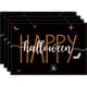 thumbnail image 1 of 4pcs, Linen Placemats, Skulls Day Of The Dead Placemats , Silhouette Halloween Fall Table Mats, For Party Kitchen Dining Decoration, Halloween Decor, Halloween Theme Placemat, 1 of 5