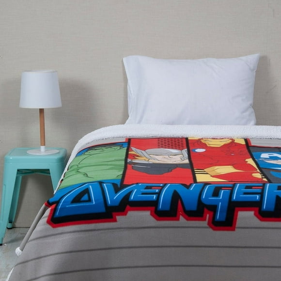 Frazada Polar Sherpa 150x200 Avengers Team