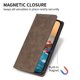 thumbnail image 2 of Funda tipo cartera con bloqueo RFID para Xiaomi 15 Con tapa abatible, portatarjetas, cierre magnético, TPU y soporte Marrón, 2 of 6