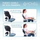 thumbnail image 3 of Cojin Lumbar Ortopédico 3d Mesh Howell Espalda Memory Dorsal Negro Malla Transpirable, 3 of 3