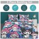 thumbnail image 5 of Kuromi Print Bedding Set Pattern Duvet Cove Set 3 Pieces 1 Quilt Cover And 2 Pillowcases for Women Men Teens, 5 of 5