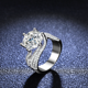 thumbnail image 3 of Anillos de Boda de Moissanita de 5 Quilates Color D VVS1 para Mujer, Anillos de Moissanita de Corte Redondo de Plata Esterlina S925 para Compromiso Promesa Aniversario con Certificado, 3 of 8