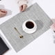 thumbnail image 1 of XmhyTop Juego de 6 Manteletes Individuales para Mesa, Hechos de PVC Resistente, Antideslizantes y Termorresistentes, Ideal para Hogares, Restaurantes y Cocinas, Estilo C, 45*30cm, Gris, 1 of 5