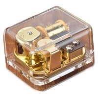 Magideal - Caja De Música Inconfundible, Cuerda Acrílica Con Movimiento Chapado En Oro En Mecanismo Valentín//, Cumpleaños, Navidad , Lago De Lago De Los Cisnes