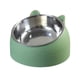 thumbnail image 3 of Comedero para mascotas, recipiente antideslizante de acero inoxidable de 15 degree, cuenco protector para el cuello, plato de alimentación, cuenco , VERDE, 3 of 5