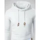 thumbnail image 2 of Polerón Hombre Tejido Waffle Blanco Manga Larga Hoodie d&b, 2 of 3