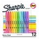 thumbnail image 1 of Iluminadores Sharpie Pocket con punta de cincel, 12 colores surtidos, 1 of 5