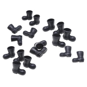 Bothyi - Botas De Casa De Muñecas De Goma A Escala 1/12, 10 Pares Para Proyectos De Bricolaje, Caja Para Habitación De Cocina