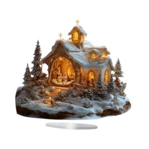 Magideal - Estatua De Jesús, Figura Decorativa Para Mesa, Exhibición De Escritorio, Manualidades, Decoración De Mesa, Figuras De La Natividad Navideña Para Mesa