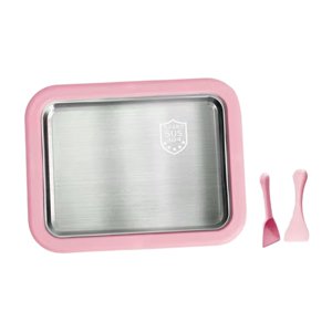 Magideal - Máquina Para Hacer Helados Enrollados Plato Frío Instantáneo Diversión Familias Actividades Hogar Bricolaje Yogur Versátil Gelato Máquina Para Hacer H Rosa