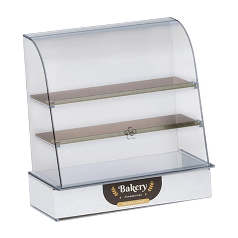 Bothyi - 1:12 Dollhouse Panadería Vitrina Modelo Para Diseño Proyectos De Bricolaje Diy Paisaje Marrón Estante