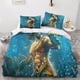thumbnail image 2 of Juego de funda nórdica Aquaman con estampado 3D, suave microfibra, tamaño king, 3 piezas con cierre de cremallera, funda de edredón y funda de almohada., 2 of 3