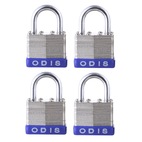 Pack 4 Candados Laminado Odis 40Mm - Llaves Iguales