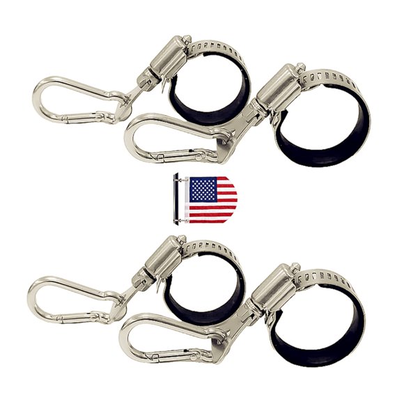 Clip para Mástil CARDCONVEX Acero Inoxidable Ajustable 4 Piezas