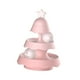 thumbnail image 5 of Rodillo De Juguete Para Gatos, Juguetes Divertidos De Pista, Juego De Ejercicio, Ejercicio De Entrenamiento, Rompecabezas, Juguetes De 3 Capas, Color Rosa, 5 of 5