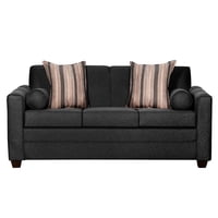 Ruzam Mobel - Sofá 3 Cuerpos Lulu Negro