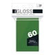 thumbnail image 1 of Fundas para juegos de cartas Ultra Pro 60 d10 (pequeñas, verdes), 1 of 1