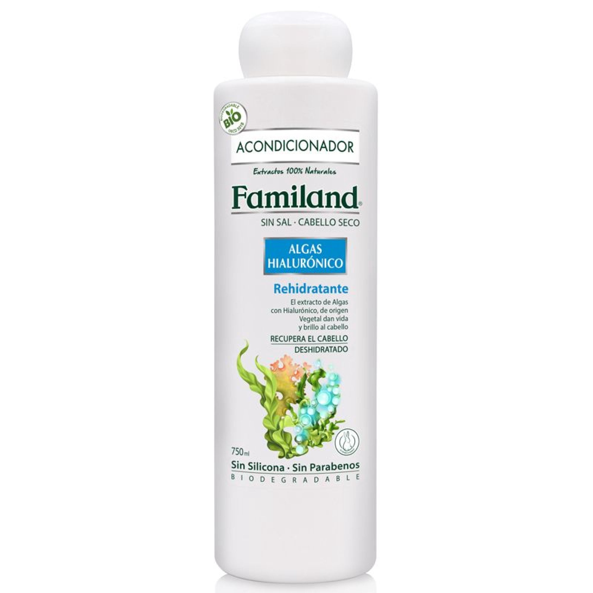 Acondicionador Familand Hialuronico Algas, 750 ml