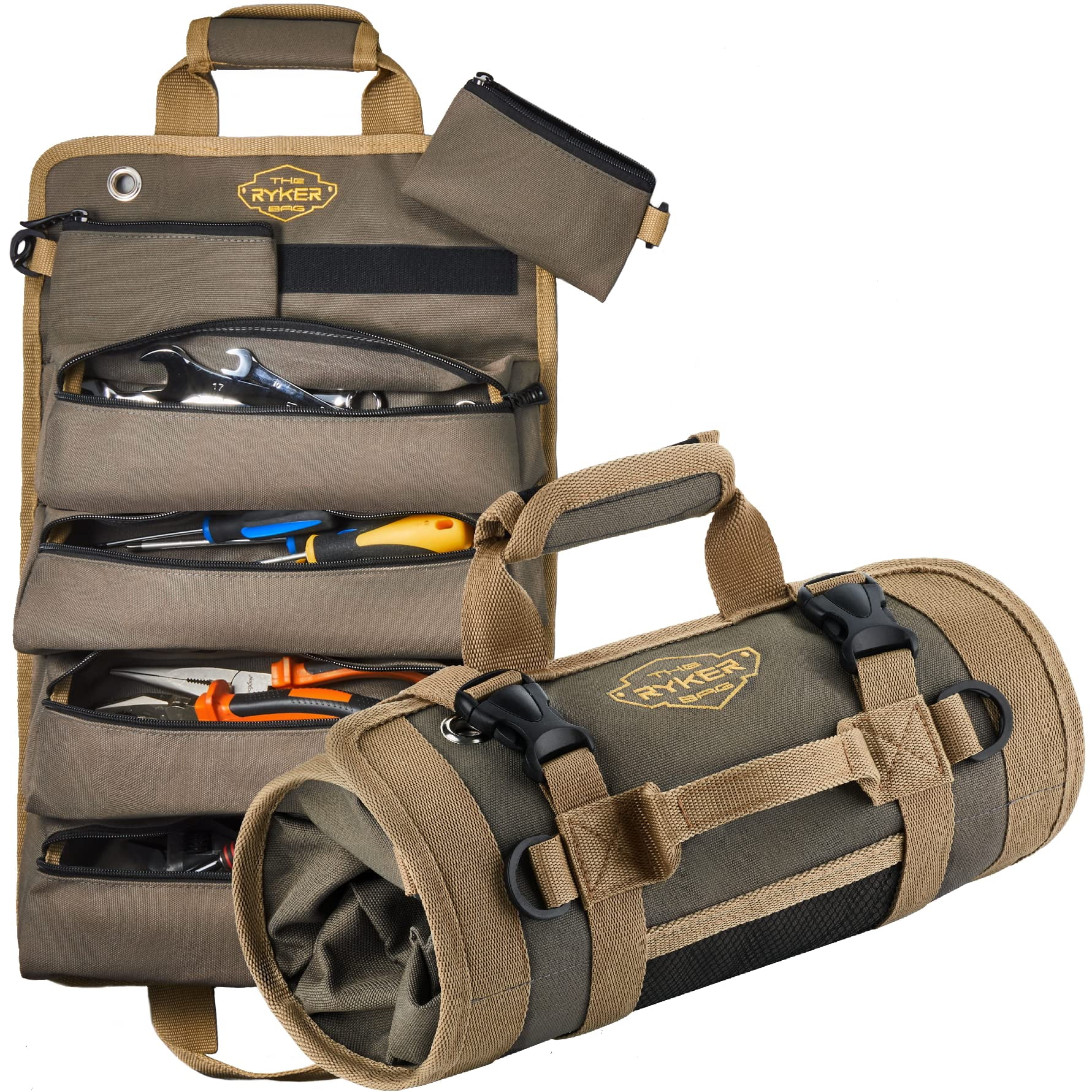 The Ryker Bag - Bolsa Organizadora De Herramientas Enrollable Con Bolsillos Desmontables Ryker Bag
