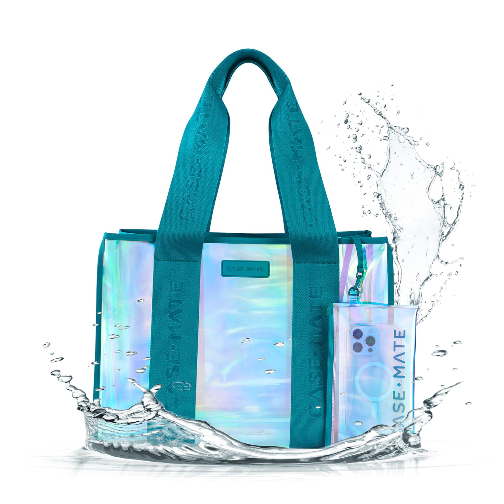 Bolso Tote Case-mate Emerald Blue Impermeable Grande 43 X 20 X 31 Cm