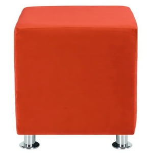 Bodevir - Pouf Cali 1C Felpa 12 Naranjo