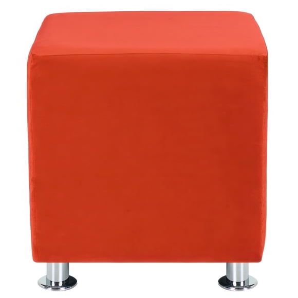 Pouf Cali 1c Felpa 12 Naranjo