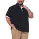 thumbnail image 4 of INSPIRE CHIC Camisa Polo de Negocios de Manga Corta para Hombre Grande y Alto, Tejido Suave de Oficina, 5XL Negro, 4 of 4