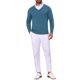thumbnail image 2 of INSPIRE CHIC Suéter de Hombre de Manga Larga con Cuello en V de Color Sólido Tejido S Azul, 2 of 5