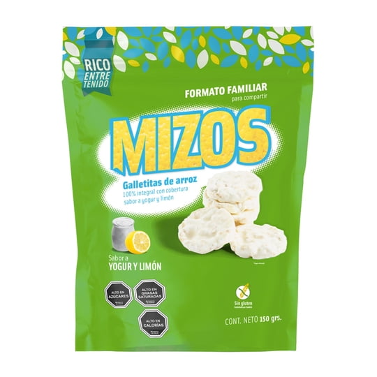Galleta Arroz Yogurt Limon 150g 150 g Mizos