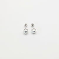 Tiana Joyas - Aros De Perla Cultivada De 6Mm De Plata 925