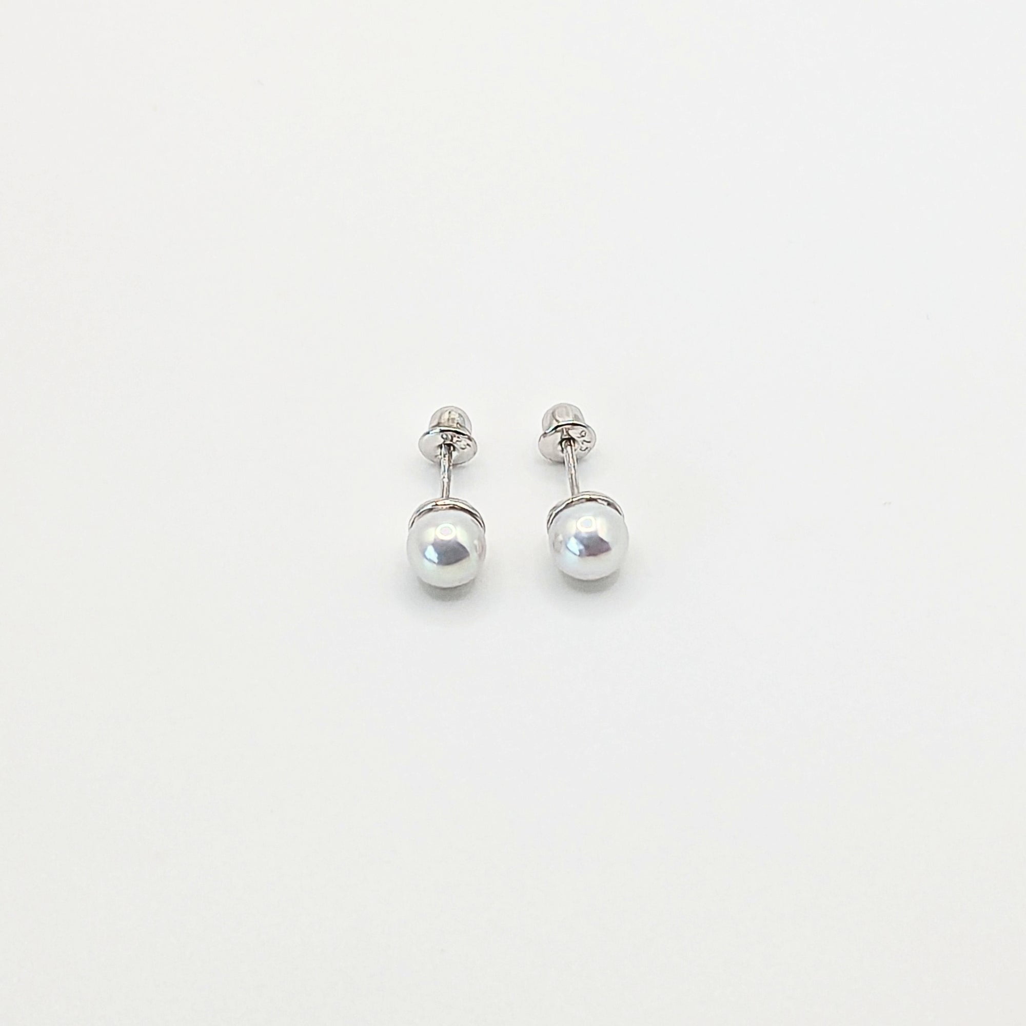 Tiana Joyas - Aros De Perla Cultivada De 6mm De Plata 925