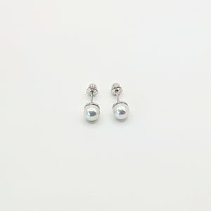 Tiana Joyas - Aros De Perla Cultivada De 6Mm De Plata 925