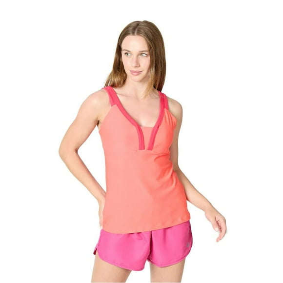Polera Wilson Mujer Solana V Neck Naranja Tenis Padel