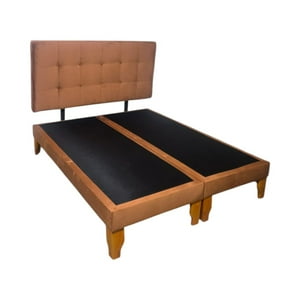 Diseños Valestrini - Cama King Felpa Camel