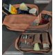 thumbnail image 4 of Bolsa de cosméticos Rustic Town de cuero genuino para viaje, marrón, para hombre, 4 of 6
