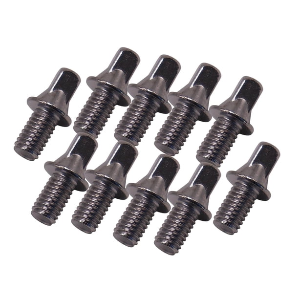 Varillas de Tensión de Tambor Antióxido de Metal, 10 Uds., Rosca Profunda Suave, Tornillo Fijo Fuerte para Tambor de Caja, Piezas de Repuesto de Bombo M6X10mm