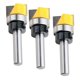 thumbnail image 3 of 3 piezas de carburo con punta de bisagra muesca empotrar ajuste plantilla enrutador bit - vástago de 8 mm, 3 of 5