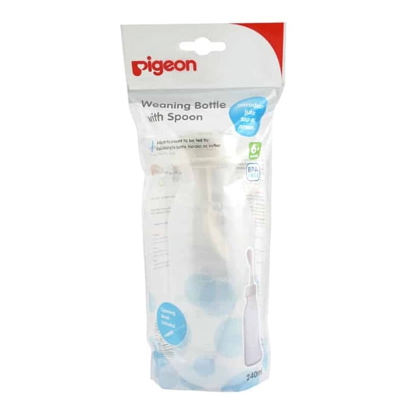 Mamadera Pigeon Con Cuchara 240ml