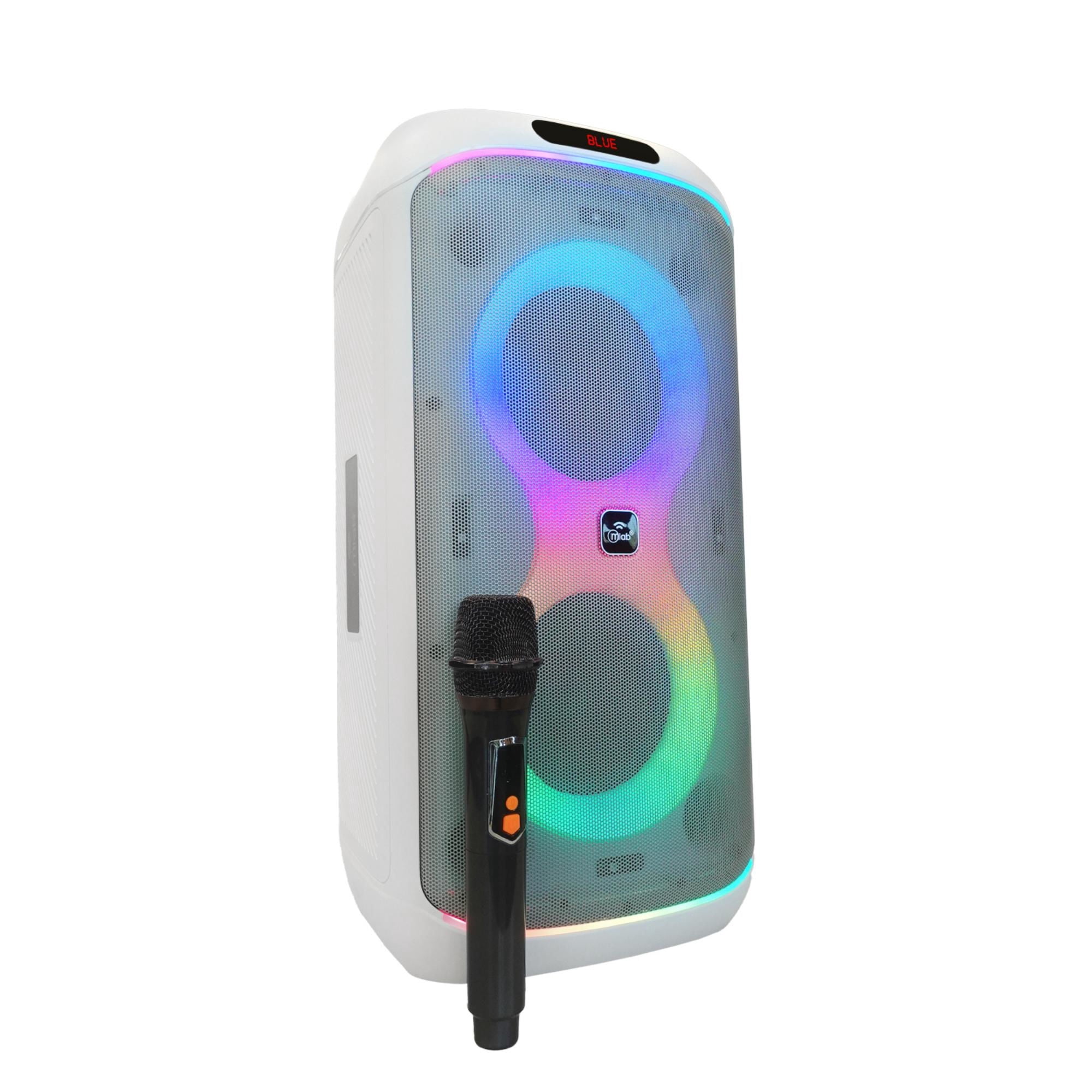 Mlab - Parlante Flaming Party Bass 6,5" X 2 Blanco