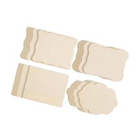 Magideal - 28 Piezas De Madera Sin Terminar, Posavasos De Madera Para Tazas, Tableros De Madera Multiusos Con 2 Mm De Espesor, Azulejos De Madera Para Decoración