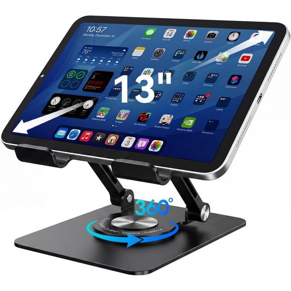Soporte para Tablet KZZ 4 a 13 pulgadas Aluminio Ajustable 360°