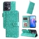 thumbnail image 5 of Funda tipo cartera FOXDOCK para OPPO Reno 8 5G , diseño girasol en relieve, cuero PU, cierre magnético, soporte y tarjetero, 5 of 5