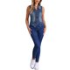 thumbnail image 2 of INSPIRE CHIC Chaleco de Mezclilla Lavado sin Mangas con Cuello en V y Botones para Mujer XS Azul, 2 of 6