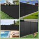 thumbnail image 5 of Pantalla de privacidad DenForste 2,4 x 15 m 98 % negro resistente, 5 of 7