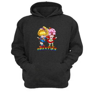 Genérico - Polerón Canguro Frutillita Y Rainbown Brite Gris Oscuro Talla M Unisex