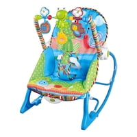 Genérico - Silla Mecedora Infantil Con Melodías Y Arco De Juegos Azul