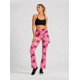 thumbnail image 1 of Calza Mujer Flare Scrunch Tiro Alto Tie Dye Corte Acampanado Burdeo, 1 of 6
