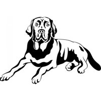 Rienda Libre Graphics - Decomural Labrador Dog Canine Animals Ws-17595